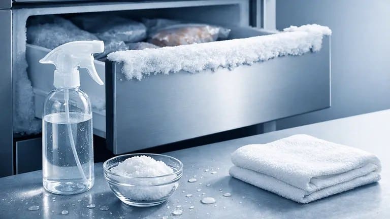 Odmrazovanie mrazničky je teraz jednoduchšie ako kedykoľvek predtým: trik s octom a soľou